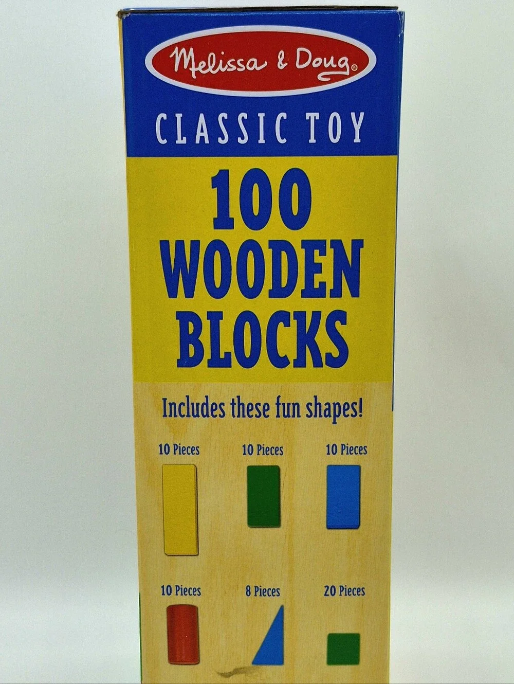 🧸 Melissa & Doug 100 Wooden Blocks Building Set – New Sealed